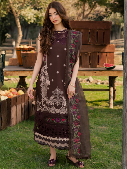 Parishay Summer Queen Vol 2 Lawn Embroidered Unstitched 3-Piece Suit-SQU-06