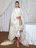 Hussain Rehar Basic Not Basic 3 Raw Silk Embellished Stitched 3-Piece Suit-Blanc