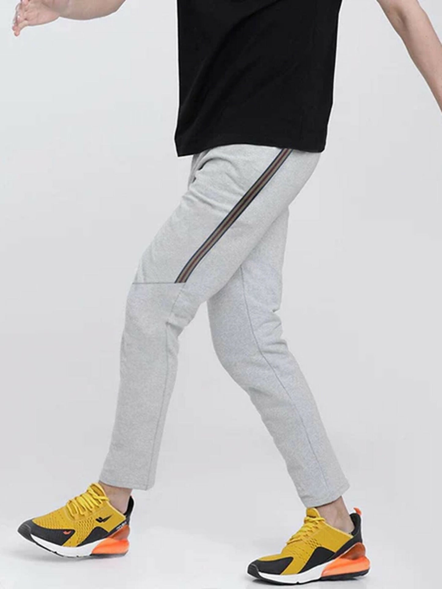 Funky's Plain Temper Terry Tape Fashion Prime Trousers-12747