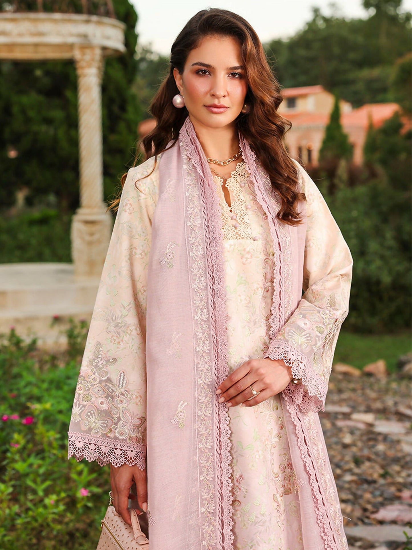 Rang Rasiya Florence Summer Edit'26 Lawn Embroidered Unstitched 3-Piece Suit-Haneen