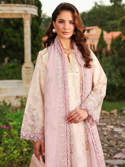Rang Rasiya Florence Summer Edit'26 Lawn Embroidered Unstitched 3-Piece Suit-Haneen