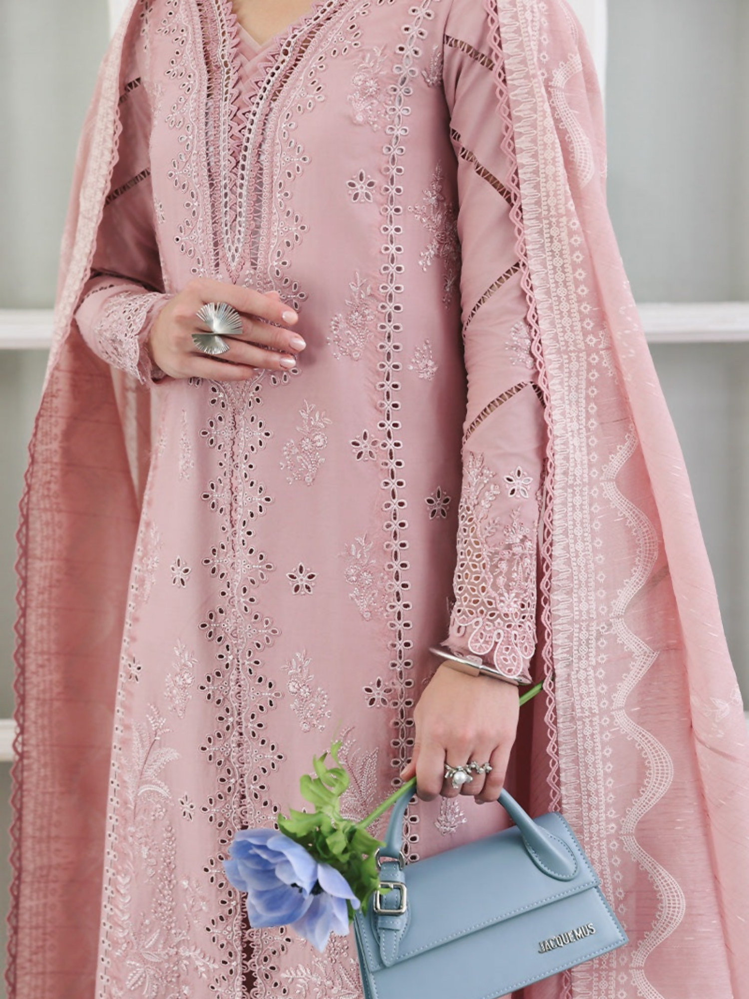 Qalamkar Qline Lawn Drop-1 Embroidered Unstitched 3-Piece Suit-RP-06-Noore