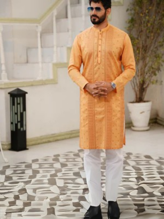Zinc Fabrich Men Embroidered Cotton Unstitched Shalwar Kameez-GTS-MCE-001/Z