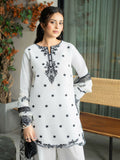 Panache Apparel Solid Story Cotton Lawn Embroidered Stitched Suit-Faye