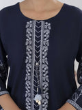Stylish Collection Aaraish Linen Embroidered Stitched 2-Piece Suit–Embellish Blue