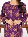 Stylish Collection Enchant Pret Linen Printed Co-Ord Set-Rose Purple