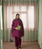Mannat Clothing Summer-Sky Lawn Embroidered Stitched Suit-Plum