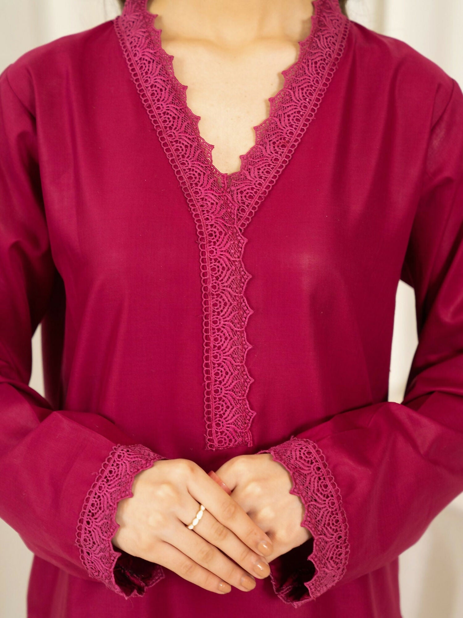 Mannat Clothing Summer Basics Lawn Embroidered Co-Ord Set-SB2020004