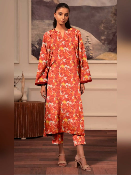 Bin Shaukat Khaddar Printed Unstitched 2-Piece Suit