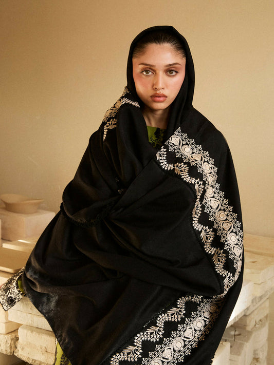 Hussain Rehar Khaddar'25 Embroidered Stitched 3-Piece Suit-Gulmarg