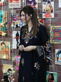 Zeephire Linen Embroidered Stitched 2-Piece Suit-Adaab