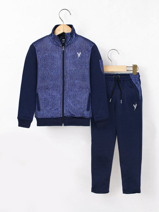 Velvour Fleece Mock Neck Tracksuit-VWT33-A