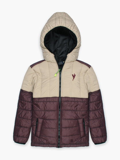 Velvour Full Sleeves Hooded Puffer Jacket-VJ010-B