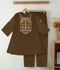 Velvour Girls Cotton Embroidered Stitched 2-Piece Suit-VG159-B