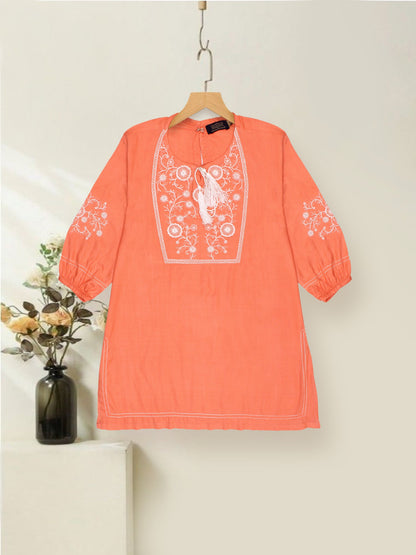 Velvour Girls Cotton Embroidered Stitched Kurti-VG58-A