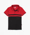 Velvour Boys Pique Tipping Collar Polo Shirt-VP14-B