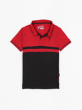 Velvour Boys Pique Tipping Collar Polo Shirt-VP14-B