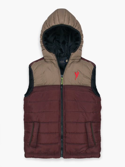 Velvour Sleeveless Hooded Puffer Jacket-VJ26-D