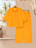 Velvour Girls Cotton Embroidered Co-Ord Set-VG150-A