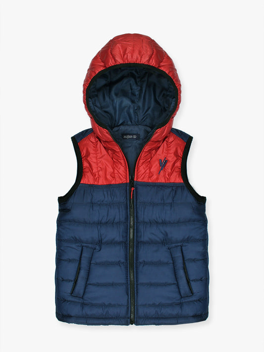 Velvour Sleeveless Hooded Puffer Jacket-VJ06-A
