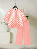 Velvour Girls Cotton Printed Co-Ord Set-VG142-B