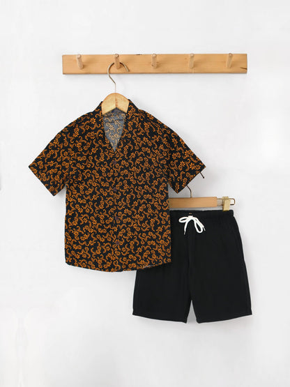 Velvour Soft Linen Printed Co-Ord Set-VC26