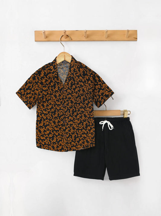 Velvour Soft Linen Printed Co-Ord Set-VC26