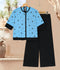 Velvour Girls Cotton Embroidered Co-Ord Set-VG168-A