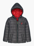 Velvour Full Sleeves Hooded Puffer Jacket-VJ20-E
