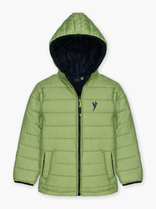Velvour Full Sleeves Hooded Puffer Jacket-VJ20-D