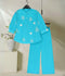 Velvour Girls Cotton Embroidered Co-Ord Set-VG178-B