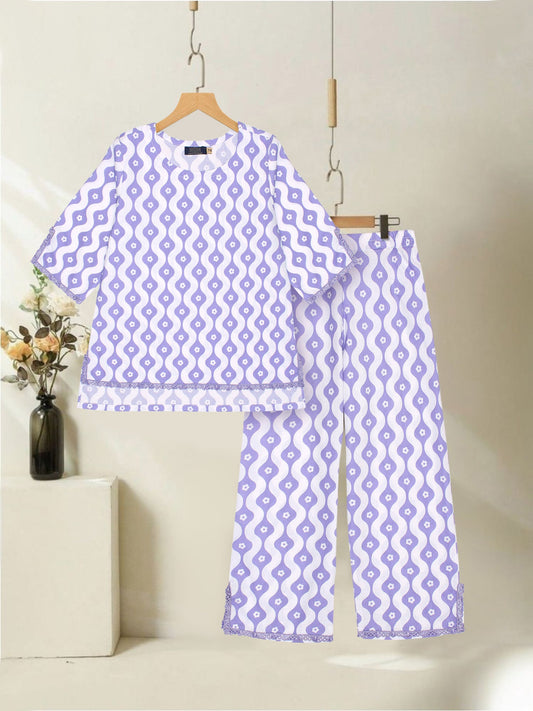 Velvour Girls Cotton Printed Co-Ord Set-VG172-A