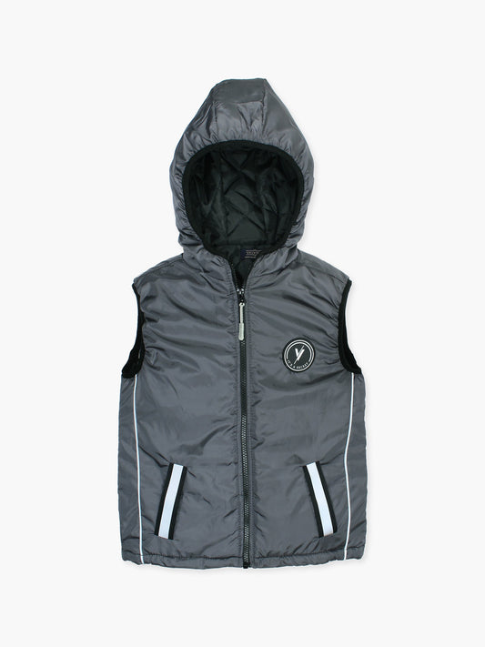 Velvour Sleeveless Hooded Puffer Jacket-VJ77-B
