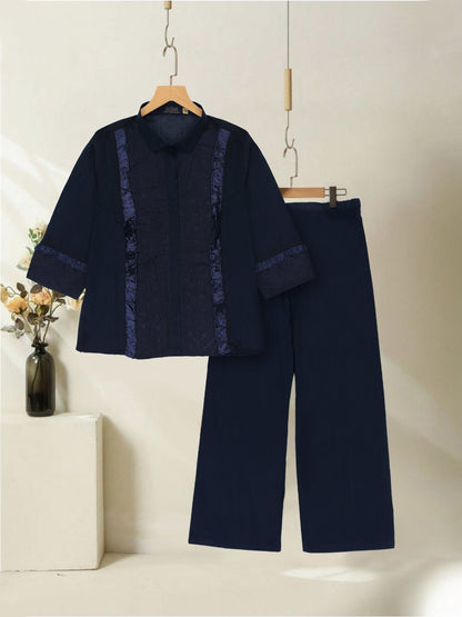 Velvour Girls Cotton Embroidered Co-Ord Set-VG150-D