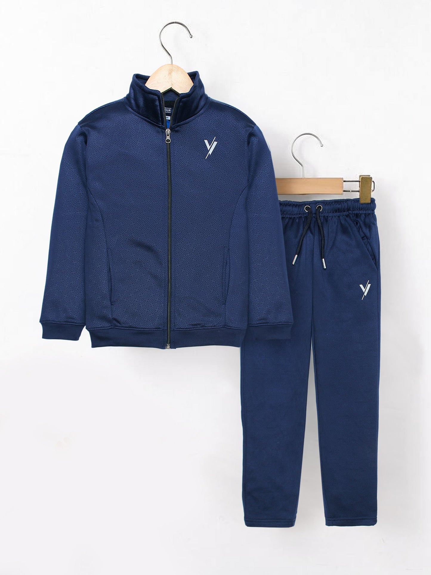 Velvour Fleece Mock Neck Tracksuit-VWT32-A