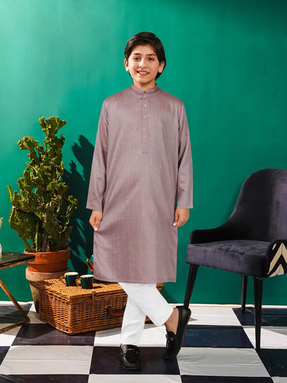 Velvour Boys Cotton Fine Detail Stitched Kurta-VB191-B