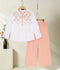 Velvour Girls Cotton Embroidered Co-Ord Set-VG170