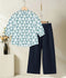 Velvour Girls Cotton Printed Co-Ord Set-VG144-A