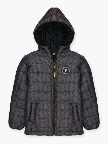 Velvour Full Sleeves Hooded Puffer Jacket-VJ52-A