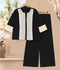 Velvour Girls Cotton Embroidered Co-Ord Set-VG150-B