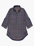 Velvour Girls Cotton Printed Stitched Tunic-VG124-C