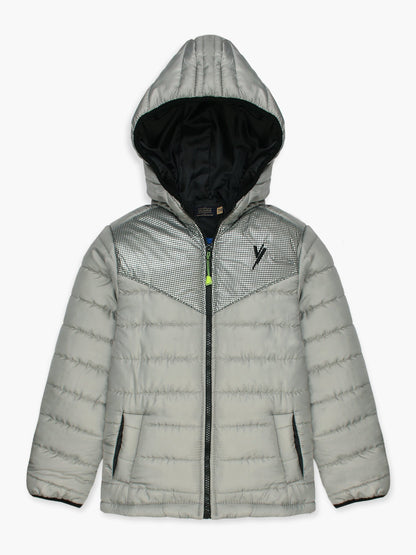 Velvour Full Sleeves Hooded Puffer Jacket-VJ24-A