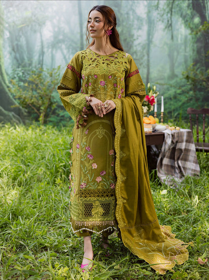 Parishay Winterwood Tales Khaddar Embroidered Unstitched 3-Piece Suit- WW - 05
