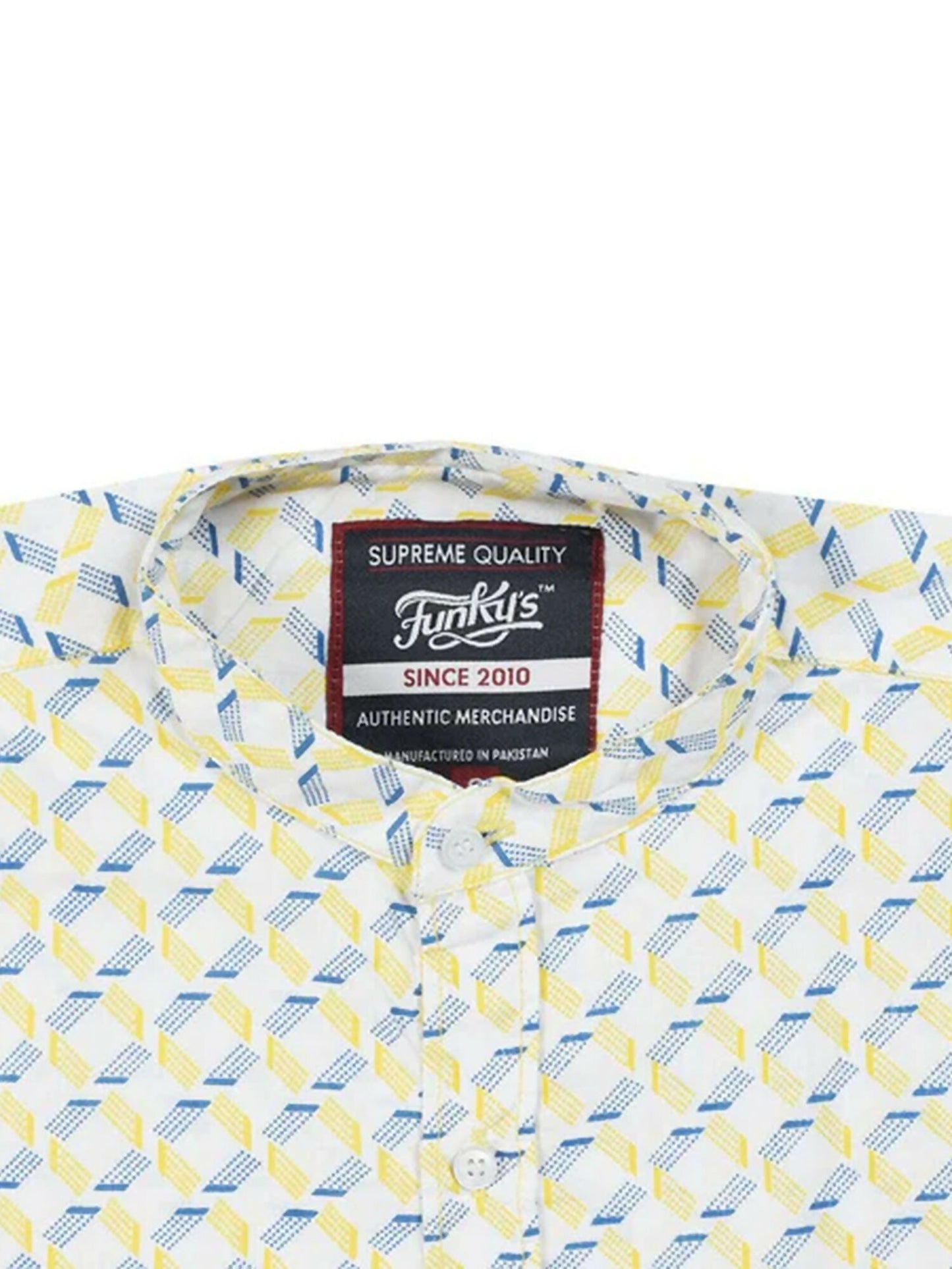 Funky’s Printed Rage Blue Lift Shirt-10233