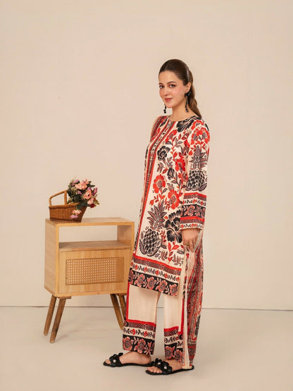 Stylish Collection Whisper Pret Silk Grip Printed Stitched 3-Piece Suit-Floral