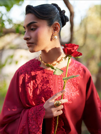 Mahnur Fiona Lawn'26 Embroidered Unstitched 3-Piece Suit-F-07