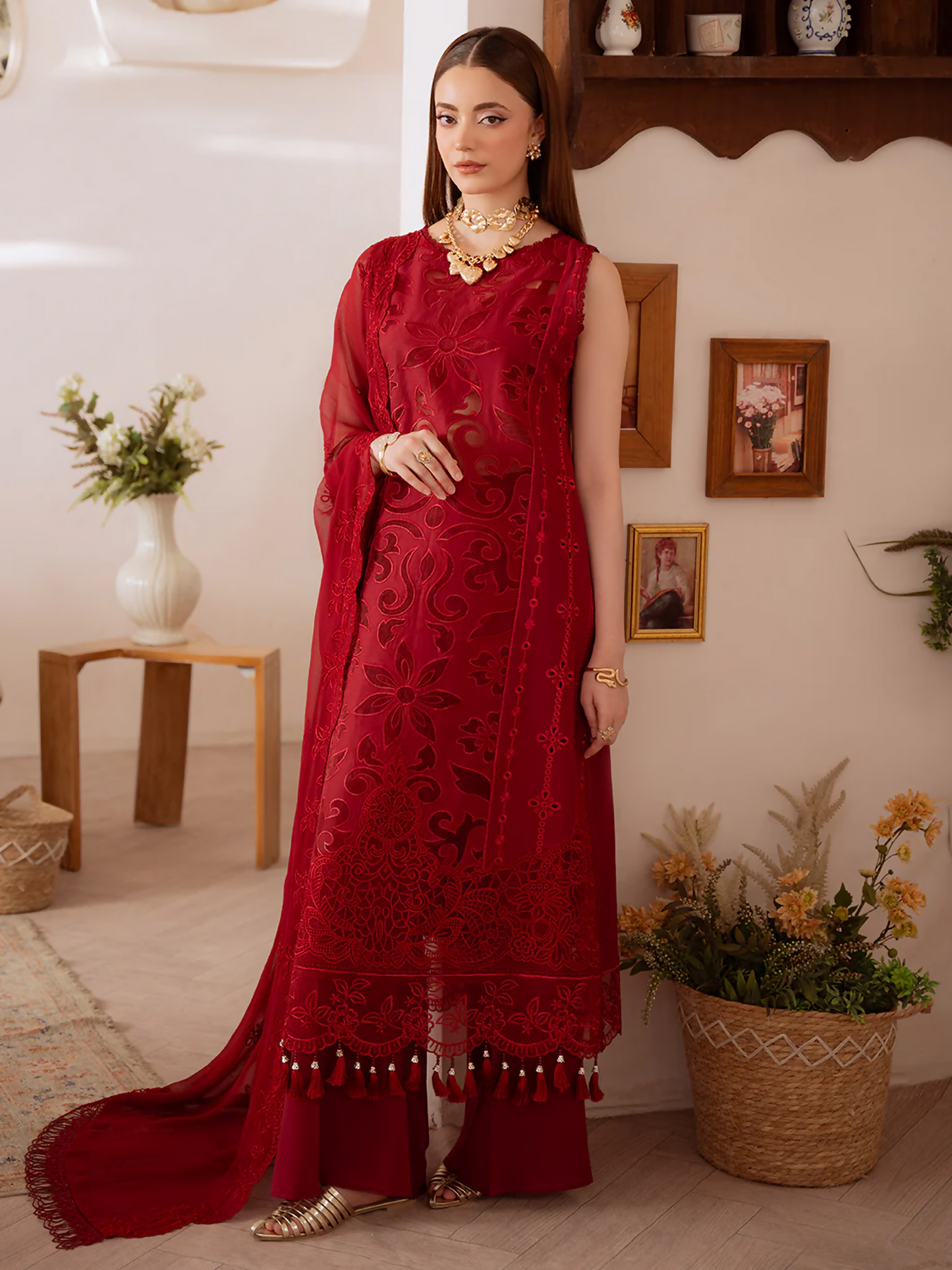 Mahnur Shanaya Lawn Embroidered Stitched 3-Piece Suit-SN-05