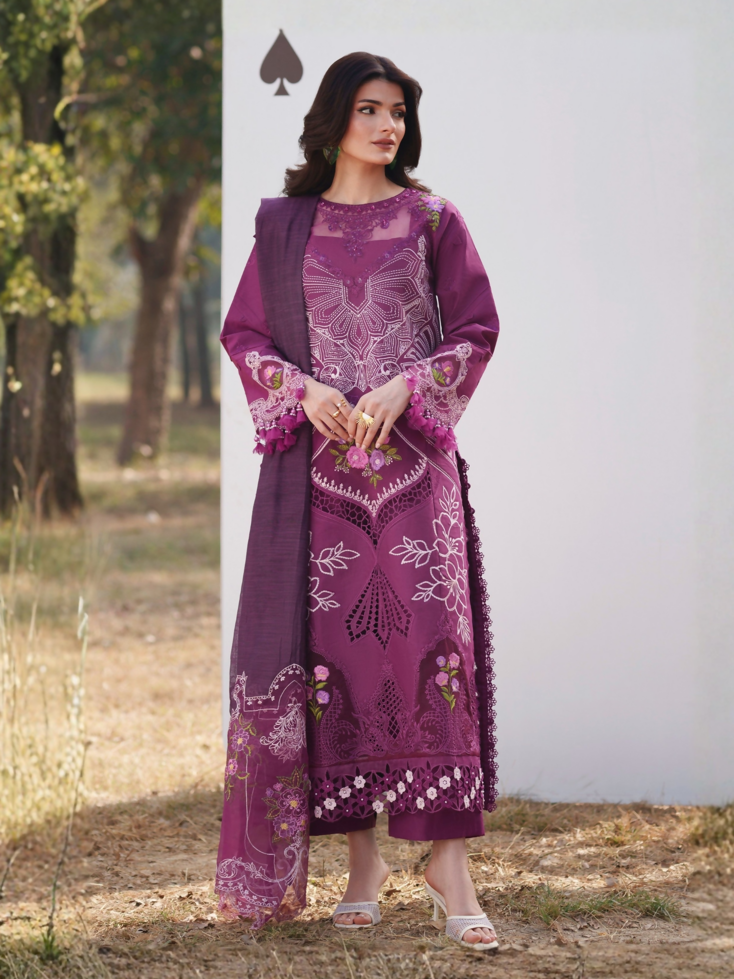 Parishay Summer Queen Lawn Embroidered Unstitched 3-Piece Suit-SQ-13