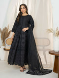 Panache Apparel Monochrome Tales Cambric Katan Embroidered Stitched Suit-Eclipse Bloom