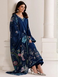 Panache Apparel Mistfall Vol II Cotton Embroidered Stitched Suit-Evara